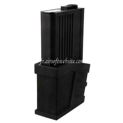 CSI AIRSOFT 225 Billes Polymère Hi-Cap Chargeur Convient pour CSI XR-5 Série AEG Fusil Noir