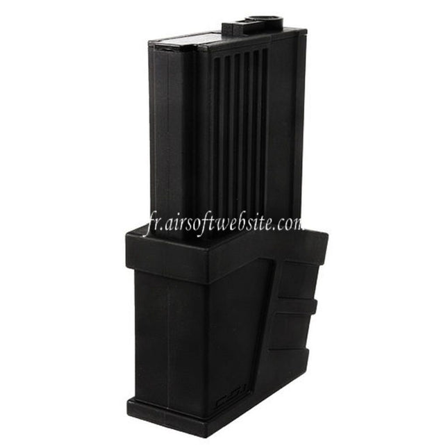 CSI AIRSOFT 225 Billes Polymère Hi-Cap Chargeur Convient pour CSI XR-5 Série AEG Fusil Noir