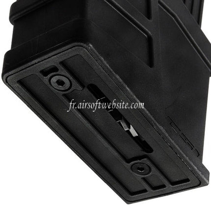 CSI AIRSOFT 225 Billes Polymère Hi-Cap Chargeur Convient pour CSI XR-5 Série AEG Fusil Noir
