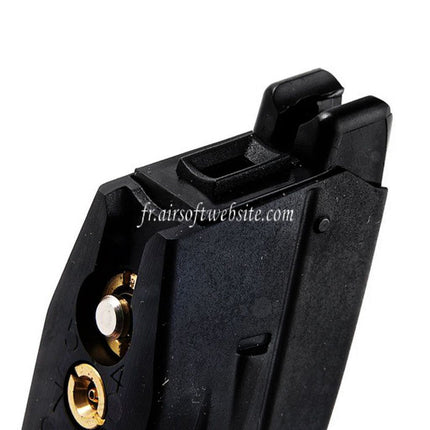 VFC 25 Billes Gaz Chargeur Convient pour Cybergun FN Herstal FNS-9 Série GBB Pistolet Airsoft Noir