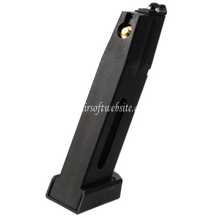 KJ Works 17 Billes Co2 Chargeur (4.5mm BB) Convient pour KJ Works KP-09 CZ75 Série GBB Pistolet Airsoft Noir