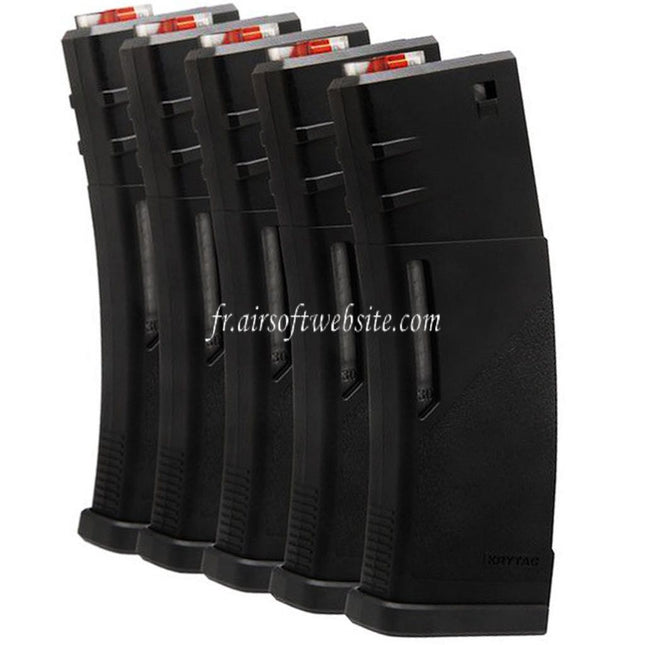 KRYTAC Swappable 30/120 Billes Polymère Chargeur Convient pour M4 M16 Série AEG Fusil Airsoft Noir