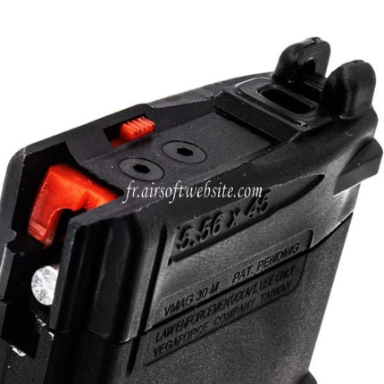 VFC 30 Billes VMAG Gaz Chargeur Convient pour VFC M4 Umarex 416 Série GBB Fusil Airsoft Noir