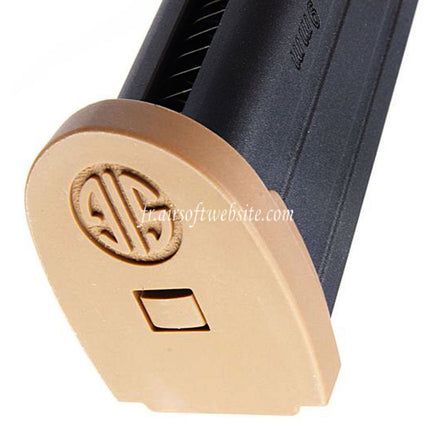 VFC 25 Billes Gaz Chargeur Convient pour SIG SAUER P320 M17 M18 Série GBB Pistolet Airsoft Noir
