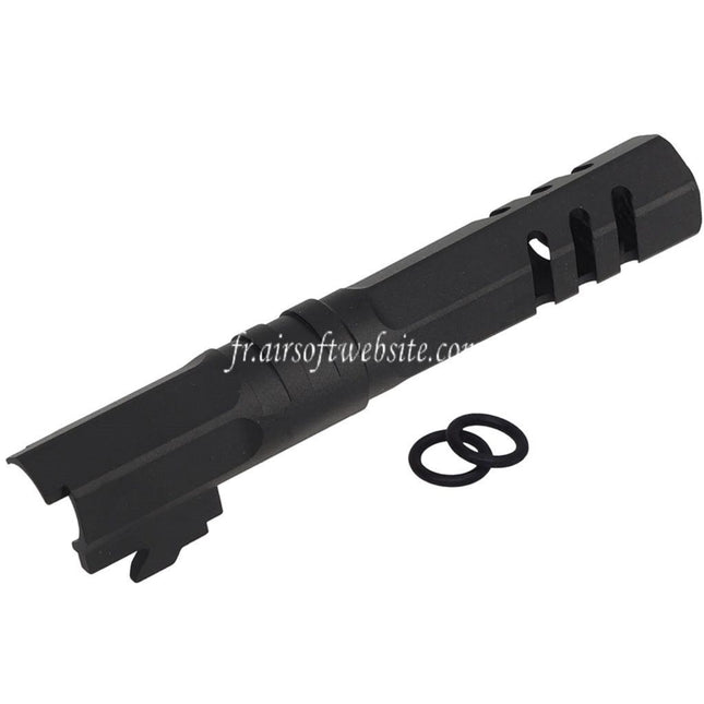 5KU 4.3 pouces CNC Aluminum Hexagone Canon Extérieur +11mm CW Filetage Sens horaire Convient pour Armorer Works WE (WE-TECH) Tokyo Marui Hi-Capa 4.3 Série GBB Pistolets Airsoft