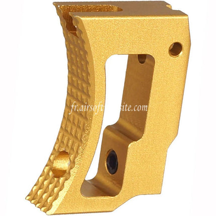 5KU Aluminum Moyenne Courbe Réglable Gâchette Convient pour Tokyo Marui Hi-Capa 1911 Série GBB Pistolets Airsoft