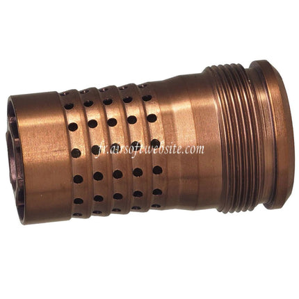 C&C TAC CNC Acier inoxydable Cherry Bomb Style Cache-Flamme Frein de Bouche Convient pour -14mm CCW sens antihoraire Filetage Canon