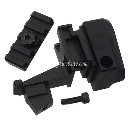 5KU Aluminum 4-Emplacements 20mm M1913 Picatinny Rail Crosse Adapter Convient pour M4 Tube Toyko Marui AKM Serie GBB Fusils