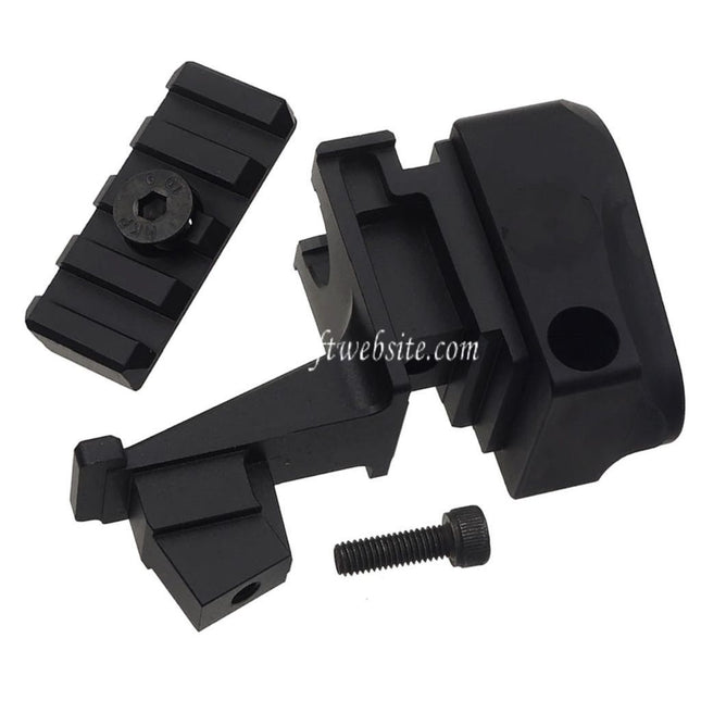 5KU Aluminum 4-Emplacements 20mm M1913 Picatinny Rail Crosse Adapter Convient pour M4 Tube Toyko Marui AKM Serie GBB Fusils