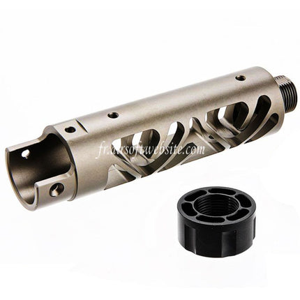 Narcos Airsoft CNC Aluminum Avant Canon Kit (Type 6) Convient pour Action Army AAP01 Série GBB Pistolet