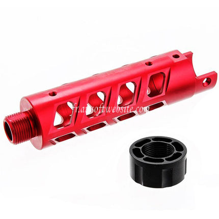 Narcos Airsoft CNC Aluminum Avant Canon Kit (Type 8) Convient pour Action Army AAP01 Série GBB Pistolet