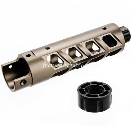 Narcos Airsoft CNC Aluminum Avant Canon Kit (Type 8) Convient pour Action Army AAP01 Série GBB Pistolet