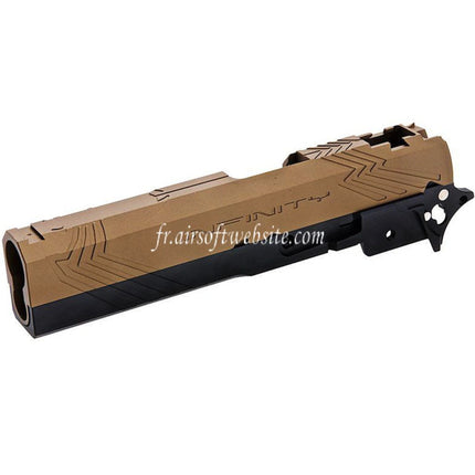 Tiger Soul CNC Aluminum INF Venom Milieu Châssis Glissière Set Convient pour Toyko Marui Hi-Capa Série GBB Pistolet Airsoft