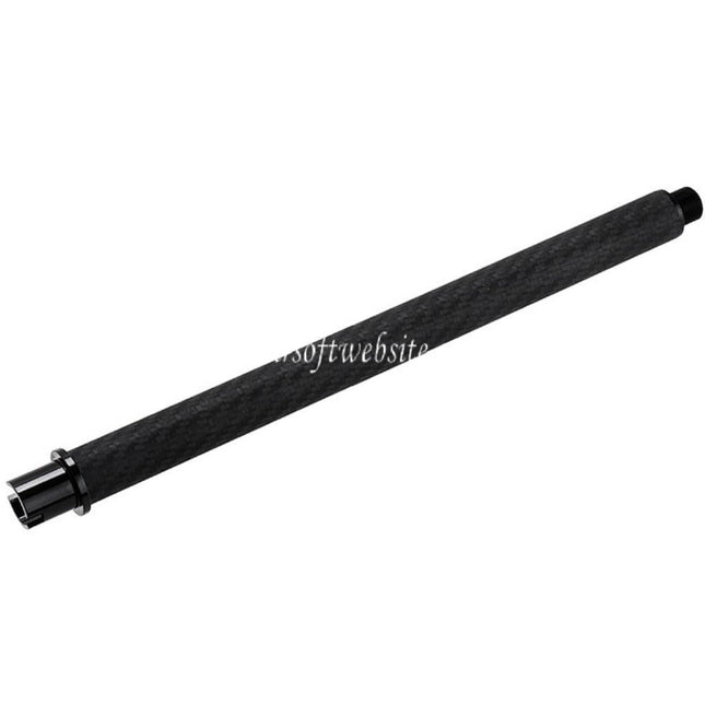 Dr. Black Léger Carbone Fibre 10.5 Pouces Canon Extérieur -14mm CCW sens antihoraire Convient pour Tokyo Marui M4 Série MWS GBB Fusil Airsoft