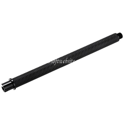Dr. Black Léger Carbone Fibre 12 Pouces Canon Extérieur -14mm CCW sens antihoraire Convient pour Tokyo Marui M4 Série MWS GBB Fusil Airsoft