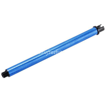 Dr. Black Léger Carbone Fibre 12 Pouces Canon Extérieur -14mm CCW sens antihoraire Convient pour Tokyo Marui M4 Série MWS GBB Fusil Airsoft