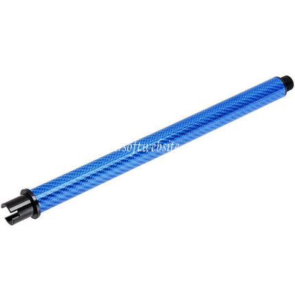 Dr. Black Léger Carbone Fibre 12 Pouces Canon Extérieur -14mm CCW sens antihoraire Convient pour Tokyo Marui M4 Série MWS GBB Fusil Airsoft