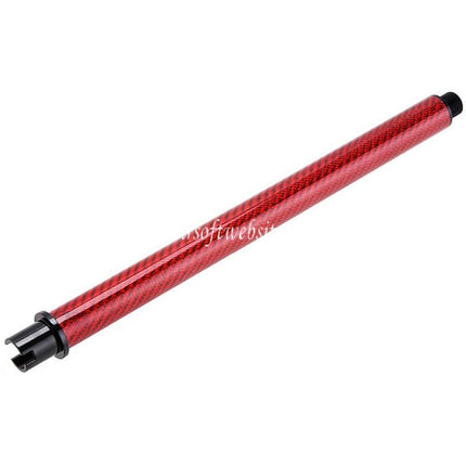 Dr. Black Léger Carbone Fibre 12 Pouces Canon Extérieur -14mm CCW sens antihoraire Convient pour Tokyo Marui M4 Série MWS GBB Fusil Airsoft