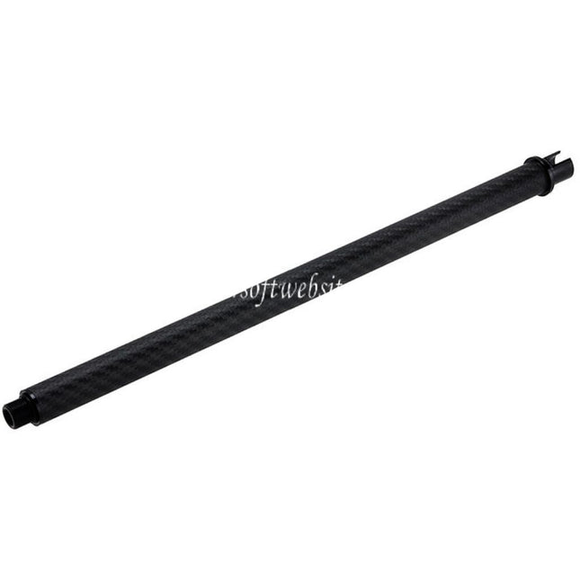 Dr. Black Léger Carbone Fibre 14 Pouces Canon Extérieur -14mm CCW sens antihoraire Convient pour Tokyo Marui M4 Série MWS GBB Fusil Airsoft
