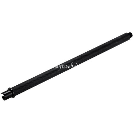 Dr. Black Léger Carbone Fibre 14 Pouces Canon Extérieur -14mm CCW sens antihoraire Convient pour Tokyo Marui M4 Série MWS GBB Fusil Airsoft