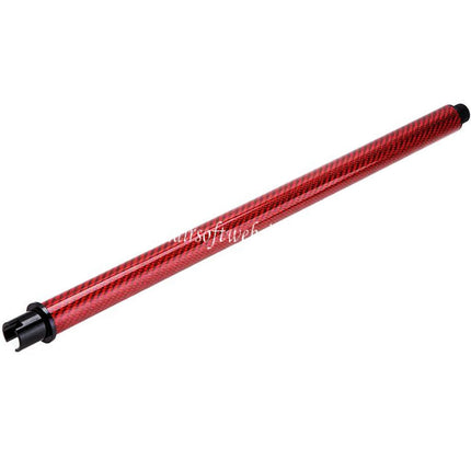 Dr. Black Léger Carbone Fibre 14 Pouces Canon Extérieur -14mm CCW sens antihoraire Convient pour Tokyo Marui M4 Série MWS GBB Fusil Airsoft