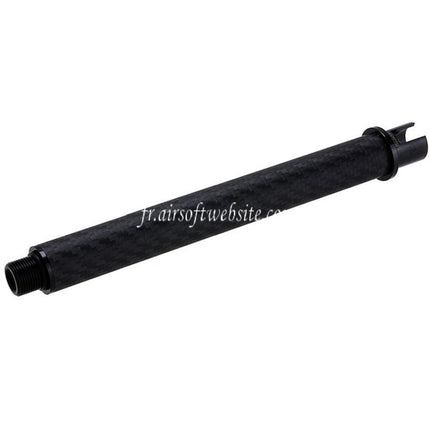 Dr. Black Léger Carbone Fibre 7 Pouces Canon Extérieur -14mm CCW sens antihoraire Convient pour Tokyo Marui M4 Série MWS GBB Fusil Airsoft