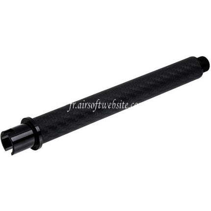 Dr. Black Léger Carbone Fibre 7 Pouces Canon Extérieur -14mm CCW sens antihoraire Convient pour Tokyo Marui M4 Série MWS GBB Fusil Airsoft