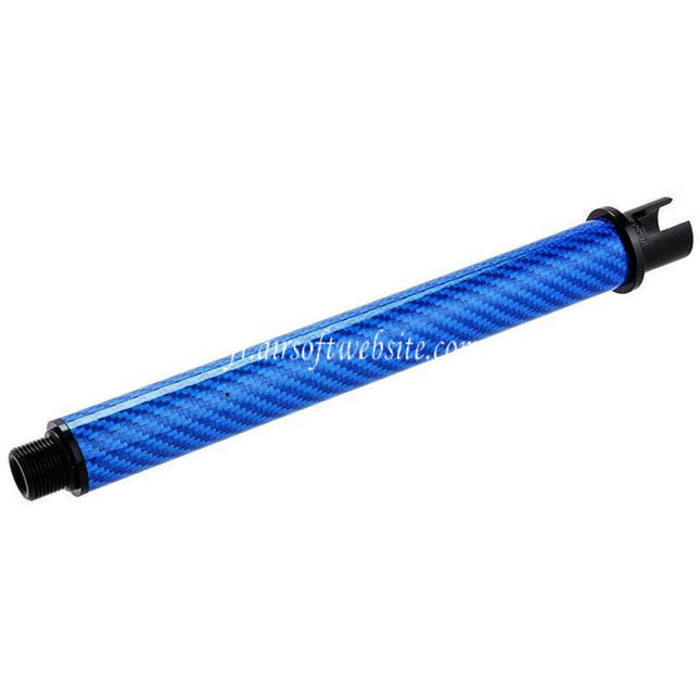 Dr. Black Léger Carbone Fibre 7 Pouces Canon Extérieur -14mm CCW sens antihoraire Convient pour Tokyo Marui M4 Série MWS GBB Fusil Airsoft