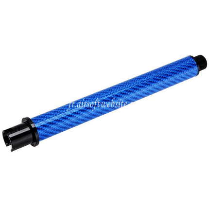 Dr. Black Léger Carbone Fibre 7 Pouces Canon Extérieur -14mm CCW sens antihoraire Convient pour Tokyo Marui M4 Série MWS GBB Fusil Airsoft