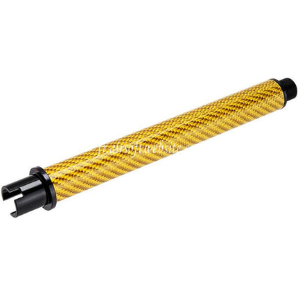 Dr. Black Léger Carbone Fibre 7 Pouces Canon Extérieur -14mm CCW sens antihoraire Convient pour Tokyo Marui M4 Série MWS GBB Fusil Airsoft