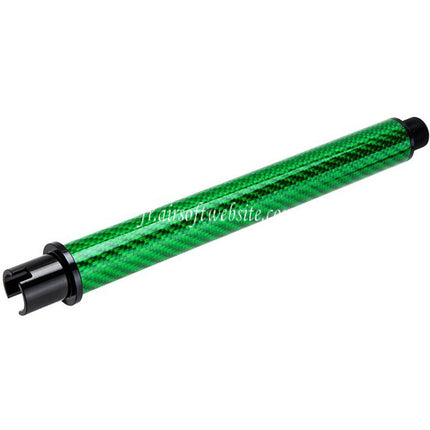 Dr. Black Léger Carbone Fibre 7 Pouces Canon Extérieur -14mm CCW sens antihoraire Convient pour Tokyo Marui M4 Série MWS GBB Fusil Airsoft