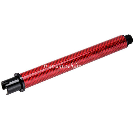 Dr. Black Léger Carbone Fibre 7 Pouces Canon Extérieur -14mm CCW sens antihoraire Convient pour Tokyo Marui M4 Série MWS GBB Fusil Airsoft
