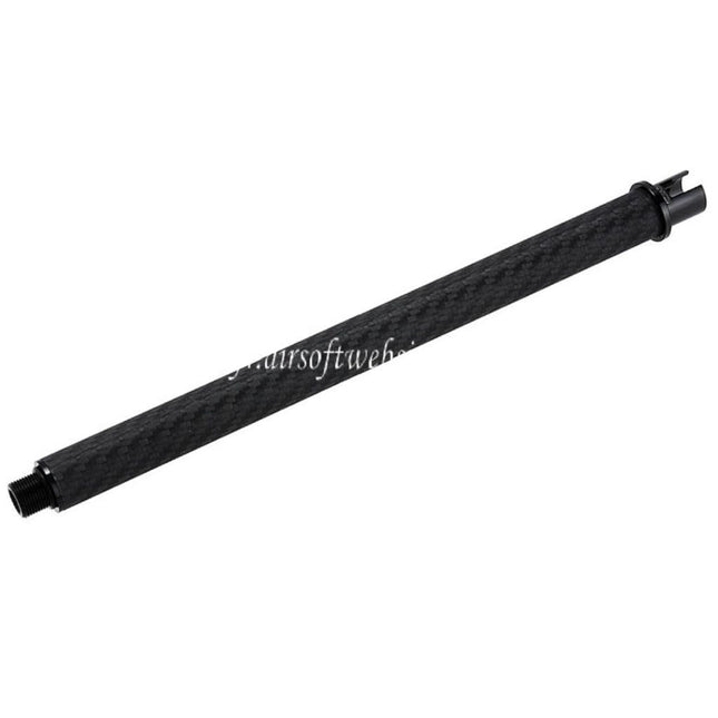Dr. Black Léger Carbone Fibre 9 Pouces Canon Extérieur -14mm CCW sens antihoraire Convient pour Tokyo Marui M4 Série MWS GBB Fusil Airsoft