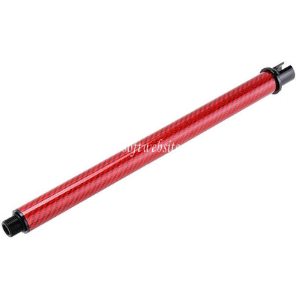 Dr. Black Léger Carbone Fibre 9 Pouces Canon Extérieur -14mm CCW sens antihoraire Convient pour Tokyo Marui M4 Série MWS GBB Fusil Airsoft