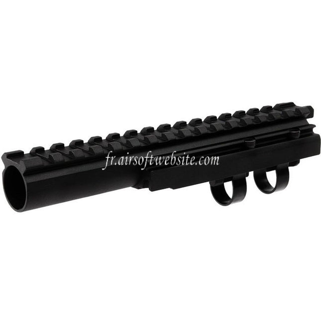 Hephaestus 20mm Picatinny Railed Gaz Tube Type III Convient pour AK Série AEG GBB Fusil Airsoft Noir