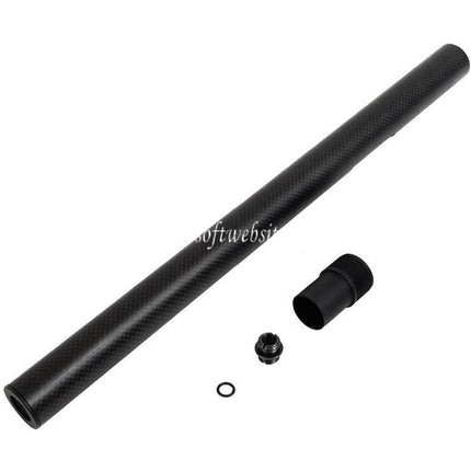 Laylax PSS 421mm Carbone Fibre Canon Extérieur Convient pour Tokyo Marui VSR-10 G-Spec Série Bolt Action Sniper Airsoft Noir