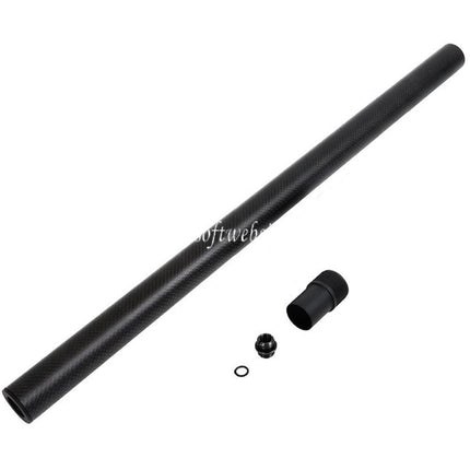 Laylax PSS 548mm Carbone Fibre Regular Canon Extérieur Convient pour Tokyo Marui VSR-10 G-Spec Série Bolt Action Sniper Airsoft Noir