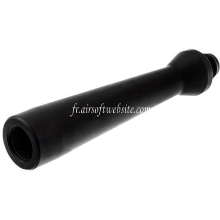 Revanchist Airsoft 100mm Ultra Léger Aluminum Canon Extérieur -14mm CCW sens antihoraire avec Fileté Adaptor Convient pour Novritsch SSP5 Série GBB Pistolet