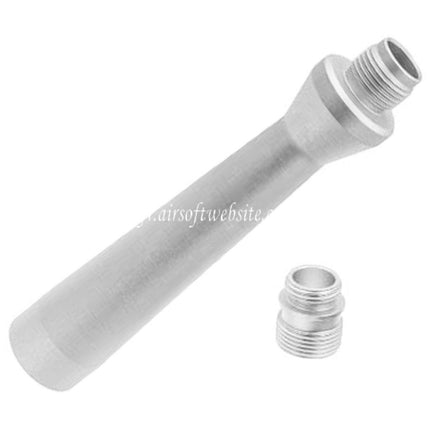 Revanchist Airsoft 100mm Ultra Léger Aluminum Canon Extérieur -14mm CCW sens antihoraire avec Fileté Adaptor Convient pour Novritsch SSP5 Série GBB Pistolet