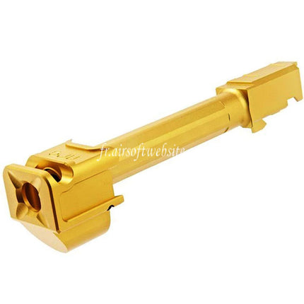 RGW ARC9 Canon Extérieur avec Sparc-M V2-G5 Compensateur -14mm CCW sens antihoraire Convient pour VFC G17 Gen5 Série GBB Pistolet Airsoft Or
