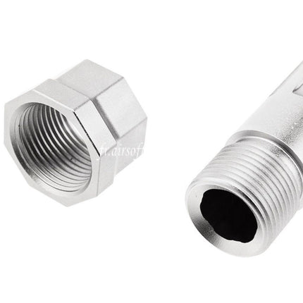 RWA Agency Arms CNC Aluminum Mid-Line Fileté Canon Extérieur -14mm CCW sens antihoraire Convient pour Umarex (VFC) G17 Gen3 Gen4 G18C / RWA Agency Arms EXA Série GBB Pistolet Airsoft