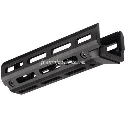 Hephaestus 6.5 Pouces 160mm CNC Aluminum M-LOK Garde-Main avec 20mm Railed Gaz Tube Convient pour GHK LCT AKS-74U Série AEG GBB Fusil Airsoft Noir