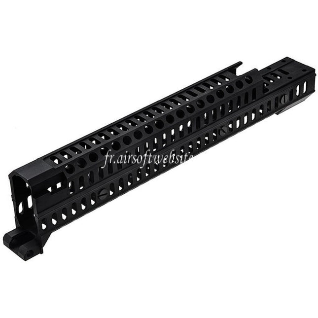 LCT 345mm Aluminum ZSPORT-12U Rail de Garde-Main Convient pour LCT LCK-12 LCK-15 LCK-19 ZK-12 ZK-12U AK12 Série AEG Fusil Airsoft Noir