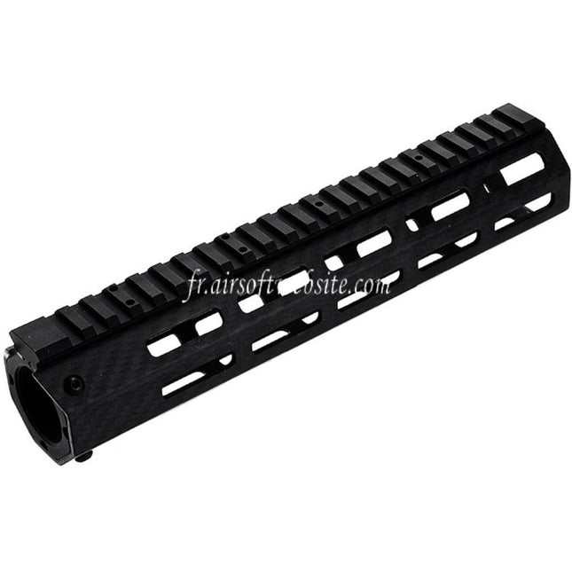 Revanchist Airsoft 245mm 9.5 Pouces Léger Carbone Fibre M-LOK Rail de Garde-Main Convient pour Tokyo Marui M4 Série MWS GBB Fusil Noir