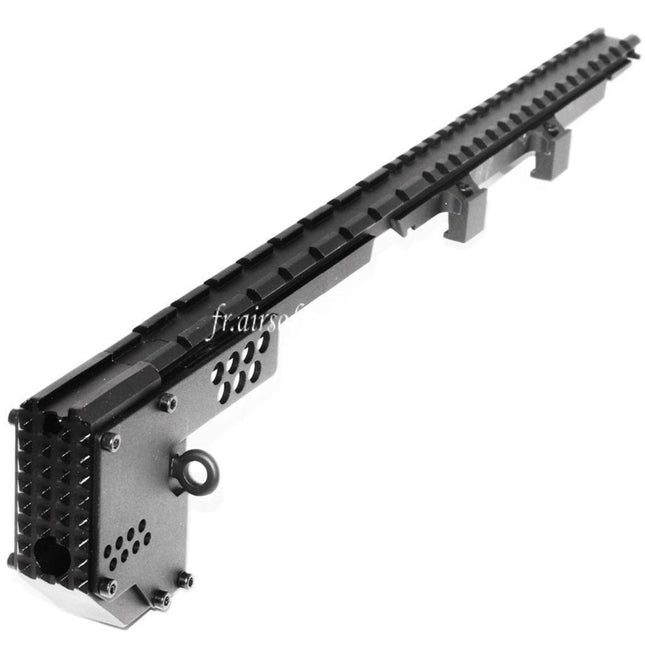 CYMA 408mm Espadon Conversion Strike Kit Rail Supérieur Convient pour MP5 Série AEG Fusils Noir