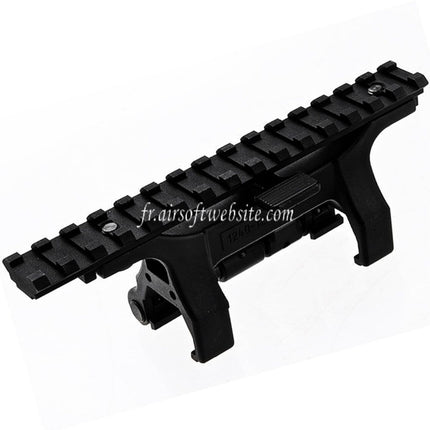 VFC Old School Picatinny Rail Claw Montage Convient pour Umarex (Elite Force) H&K MP5 G3 HK53 Série GBB Fusil Airsoft Noir