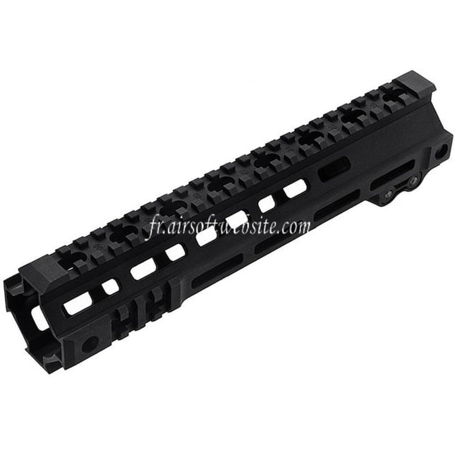 Z-Parts Aluminum 255mm 10 Pouces MK4 M-LOK Rail de Garde-Main avec Barrel Nut Convient pour GHK M4 Série GBB Fusil Airsoft Noir