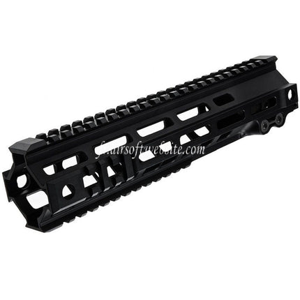 Z-Parts Aluminum 260mm 10 Pouces MK4 M-LOK Rail de Garde-Main avec Barrel Nut Convient pour Tokyo Marui M4 Série MWS GBB Fusil Airsoft Noir