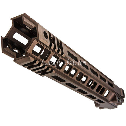 Z-Parts Aluminum 335mm 13 Pouces MK4 M-LOK Rail de Garde-Main avec Barrel Nut Convient pour Tokyo Marui M4 Série MWS GBB Fusil Airsoft Tan