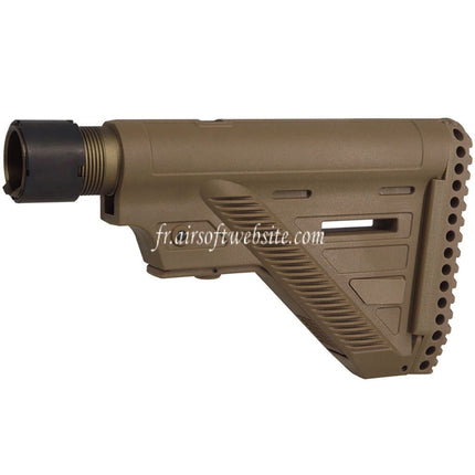 Guns Modify GM HK416 A5 Style Polymère Mince Crosse avec 6-Position Crosse Tube Convient pour VFC Umarex H&K HK416 A5 Série GBB Fusils Airsoft